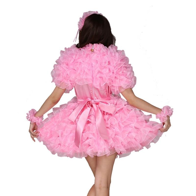 "Natasha" Lockable Frilly Sissy Dress - Sissy Lux