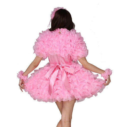 "Natasha" Lockable Frilly Sissy Dress - Sissy Lux