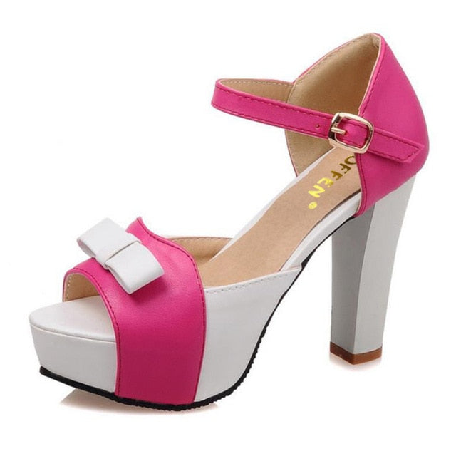 Sissy Fashionista Bow Sandals - Sissy Lux