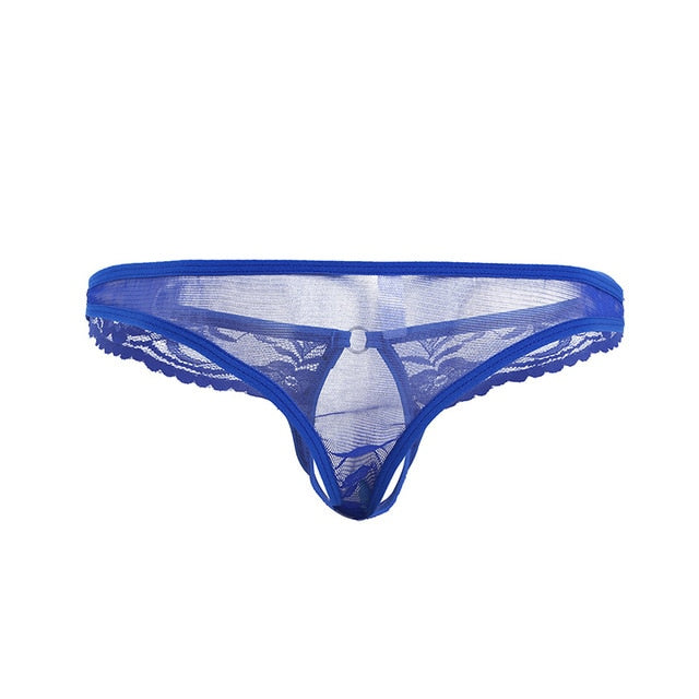Lace Penis Hole Panties - Sissy Lux