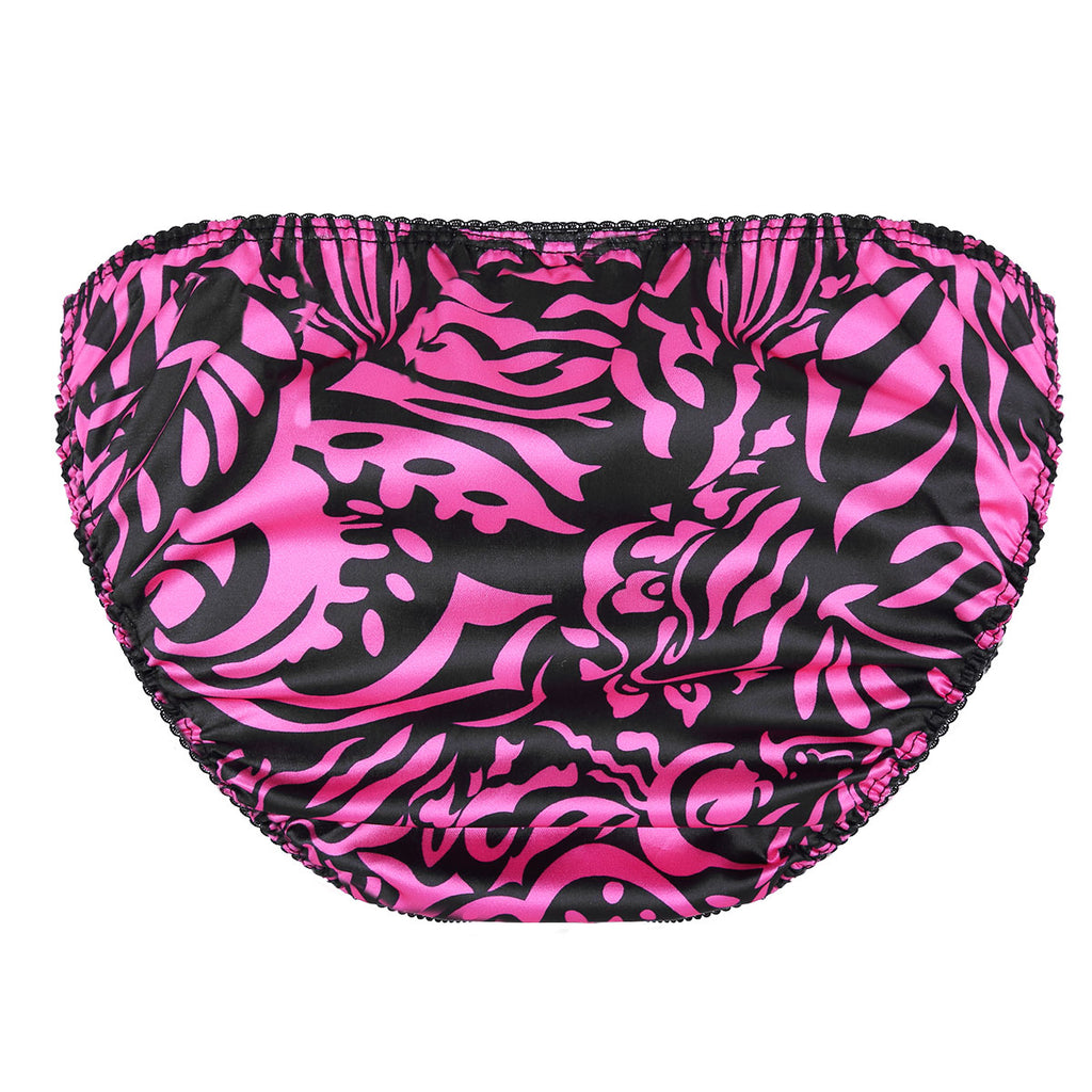 Floral Print Satin Sissy Panties - Sissy Lux