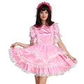 Lockable Pink Sissy Maid Dress - Sissy Lux