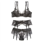 Load image into Gallery viewer, 3 Piece Lux Lace Sissy Lingerie Set - Sissy Lux
