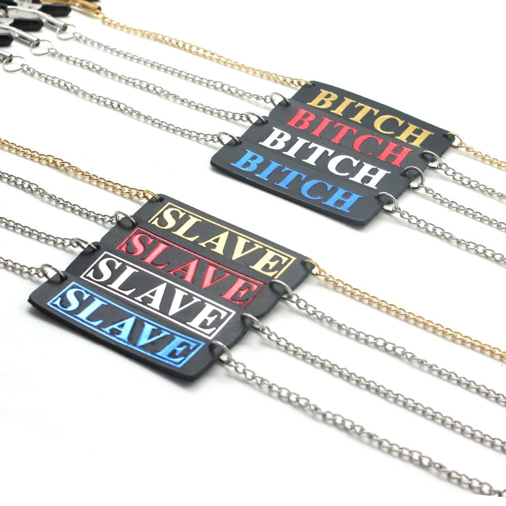 Sissy Slave Nipple Clamps - Sissy Lux