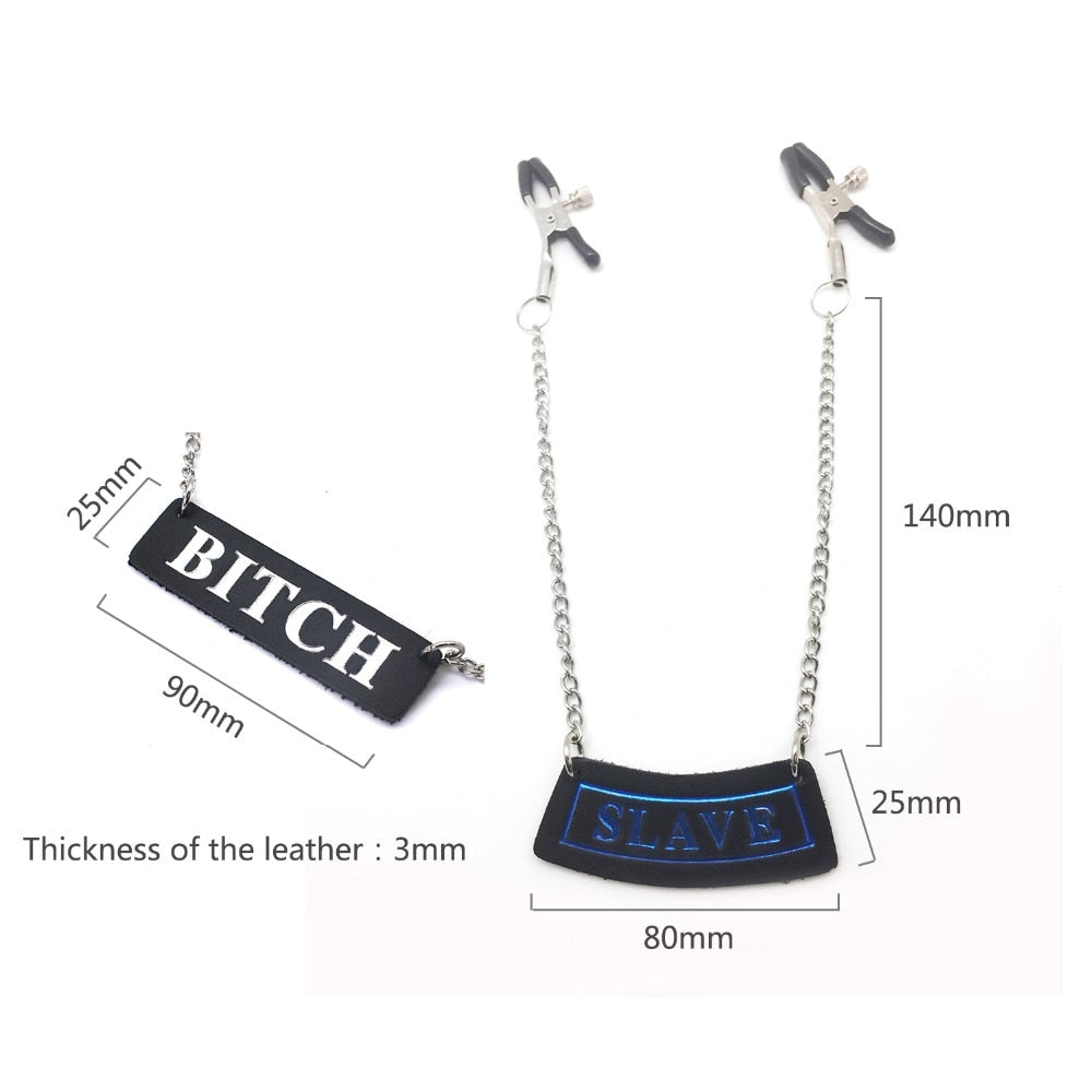 Sissy Slave Nipple Clamps - Sissy Lux