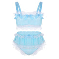 Ruffled Chiffon Lingerie Set - Sissy Lux