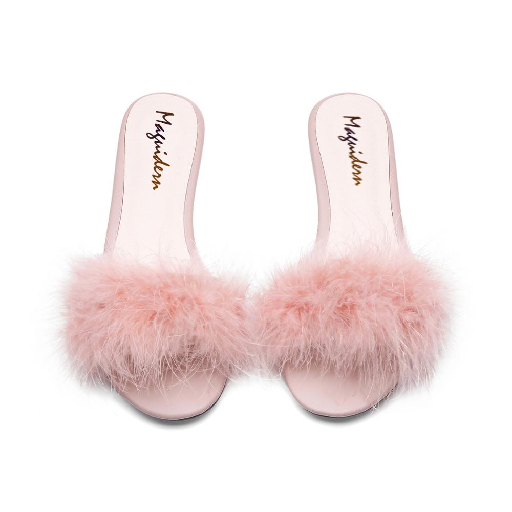 "Sissy Stephanie" Fluffy Fur Slippers - Sissy Lux