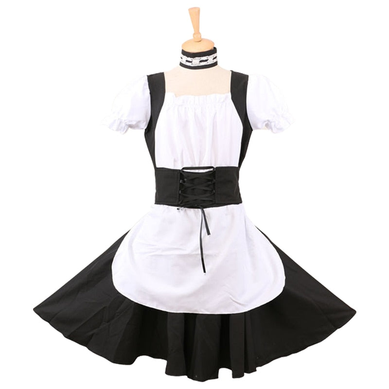 Lockable Sissy Maid Cotton Dress - Sissy Lux