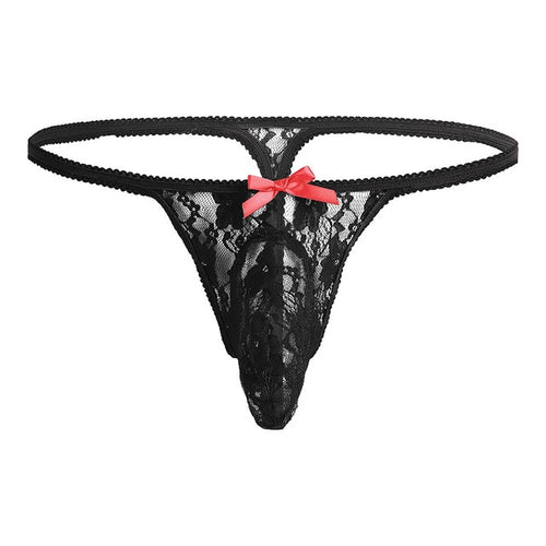 "Sissy Mindy" Lace Pouch Thong - Sissy Lux