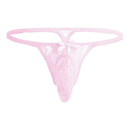 "Sissy Mindy" Lace Pouch Thong - Sissy Lux