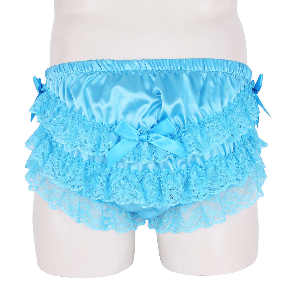 Satin Ruffled Sissy Panties - Sissy Lux