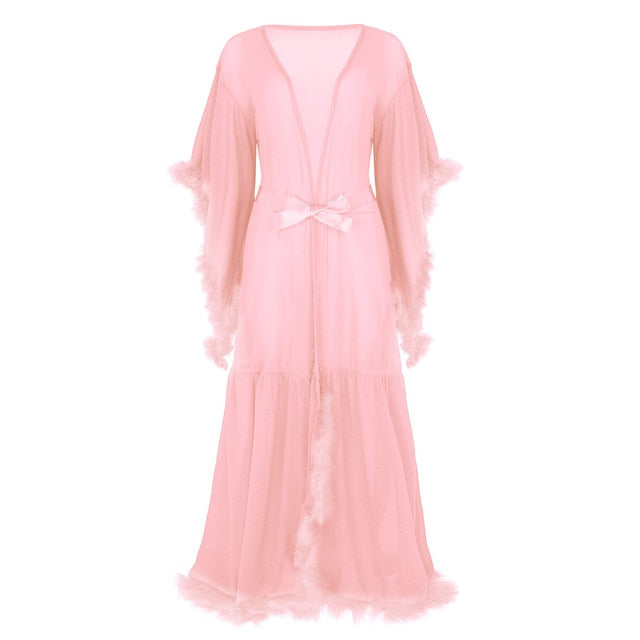"Sissy Betsy" Feather Robe - Sissy Lux