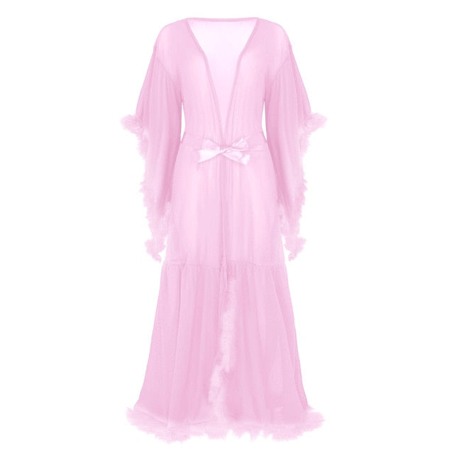 "Sissy Betsy" Feather Robe - Sissy Lux