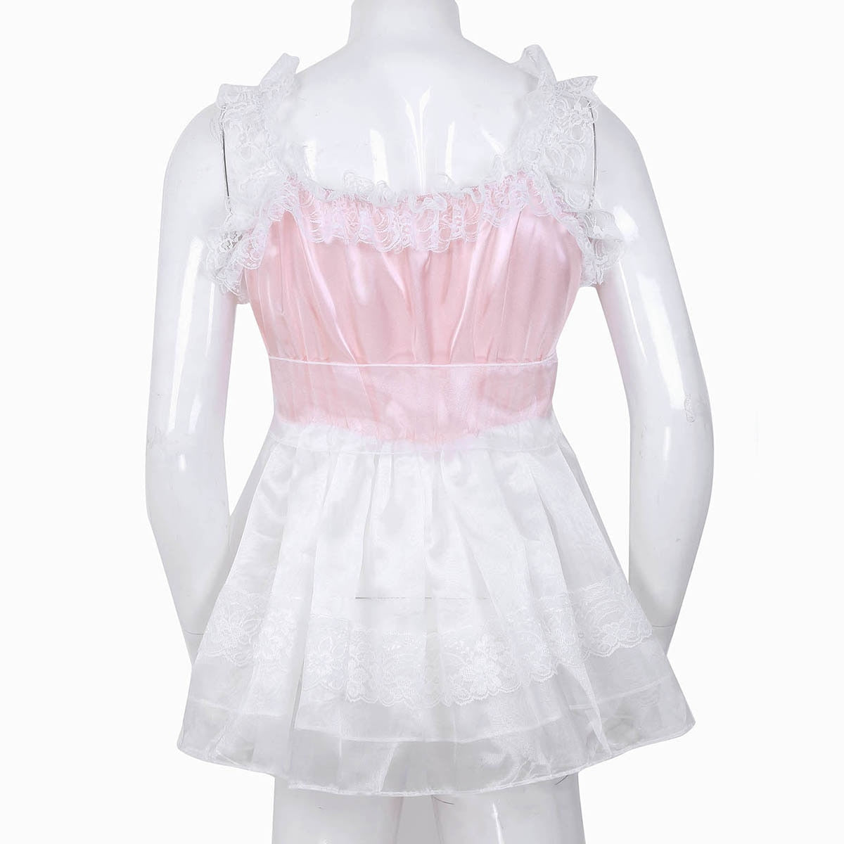 Ruffled Lace Sissy Babydoll Dress - Sissy Lux