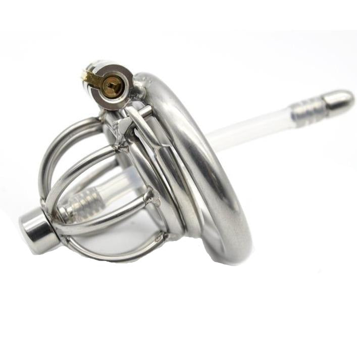 Sissy Sub Cock Cage w/ Catheter Stealth - Sissy Lux