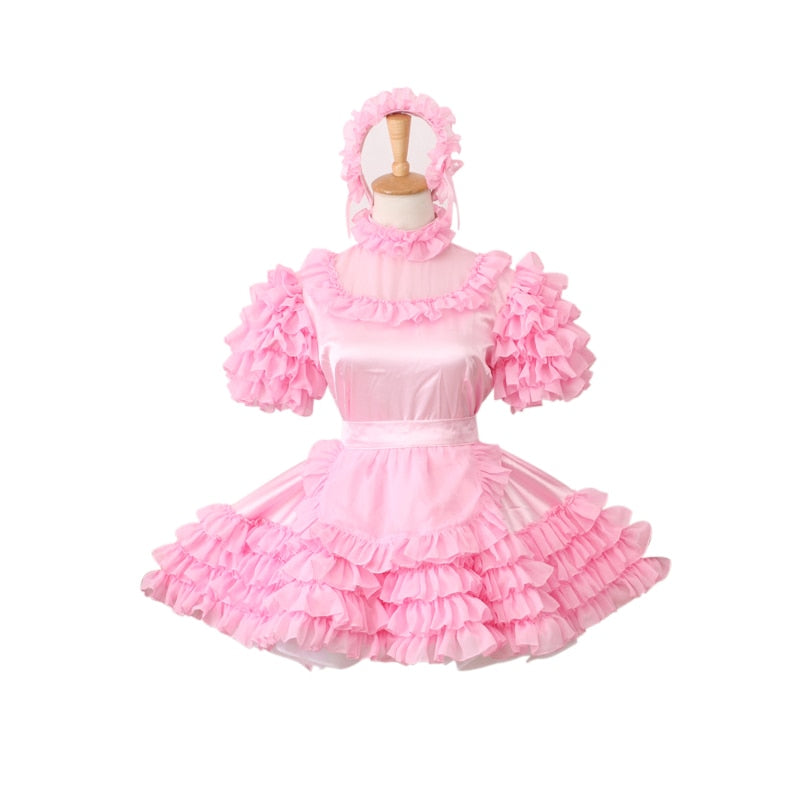 Sissy Lux Pink Frilly Dress - Sissy Lux