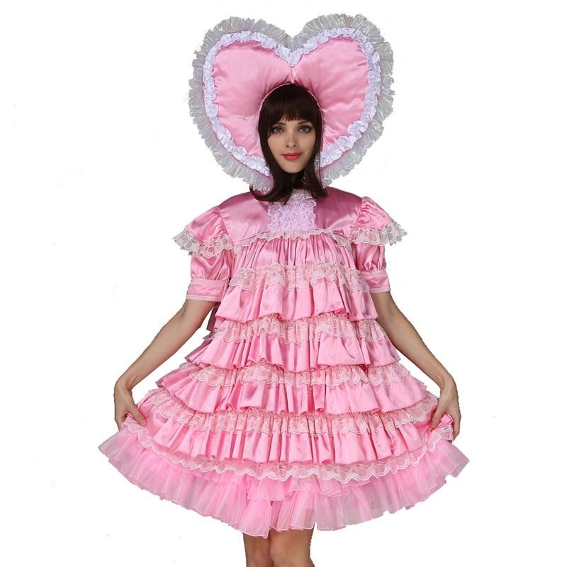 Lockable Sissy Love Frilly Dress - Sissy Lux