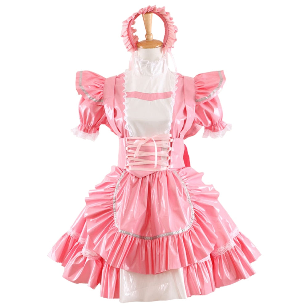 Pink Sissy Maid Uniform - Sissy Lux