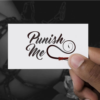 "Punish Me" Temporary Tattoo - Sissy Lux