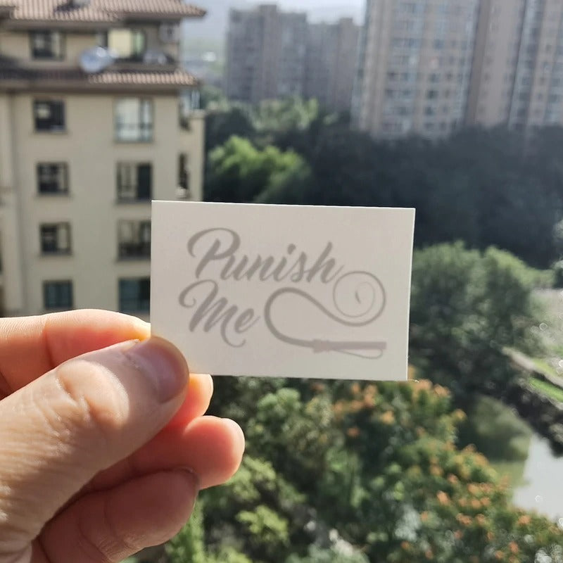 "Punish Me" Temporary Tattoo - Sissy Lux