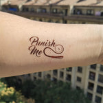 Load image into Gallery viewer, &quot;Punish Me&quot; Temporary Tattoo - Sissy Lux
