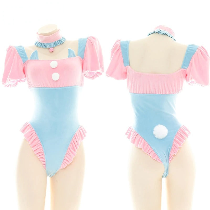Cute Rabbit Tail Bodysuit - Sissy Lux