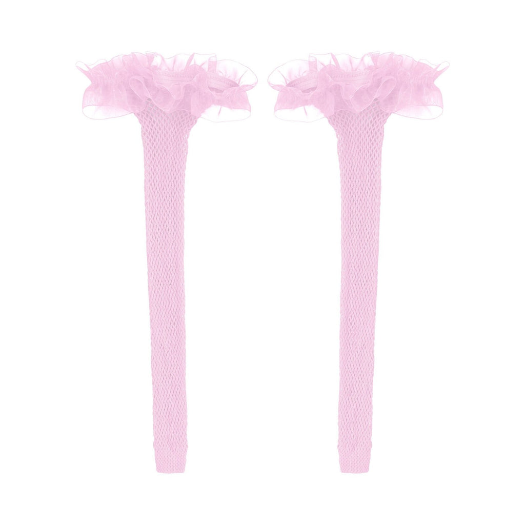Pink Mesh Sissy Stockings - Sissy Lux