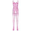 Crotchless Pink Fishnet Bodystocking - Sissy Lux