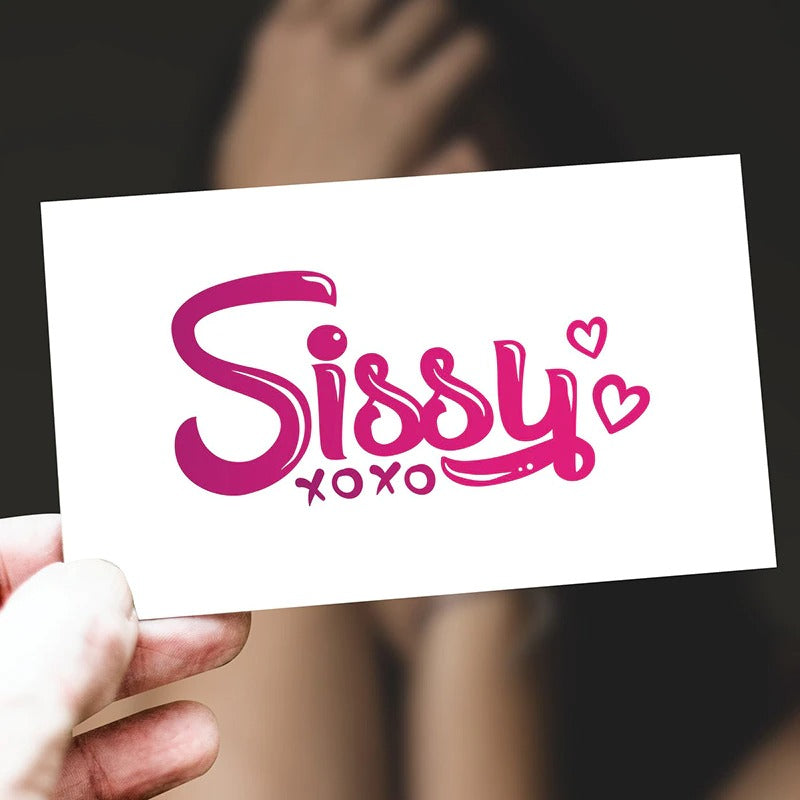Sissy XOXO Temporary Tattoo - Sissy Lux