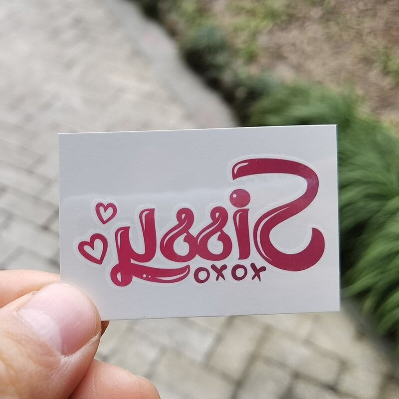Sissy XOXO Temporary Tattoo - Sissy Lux