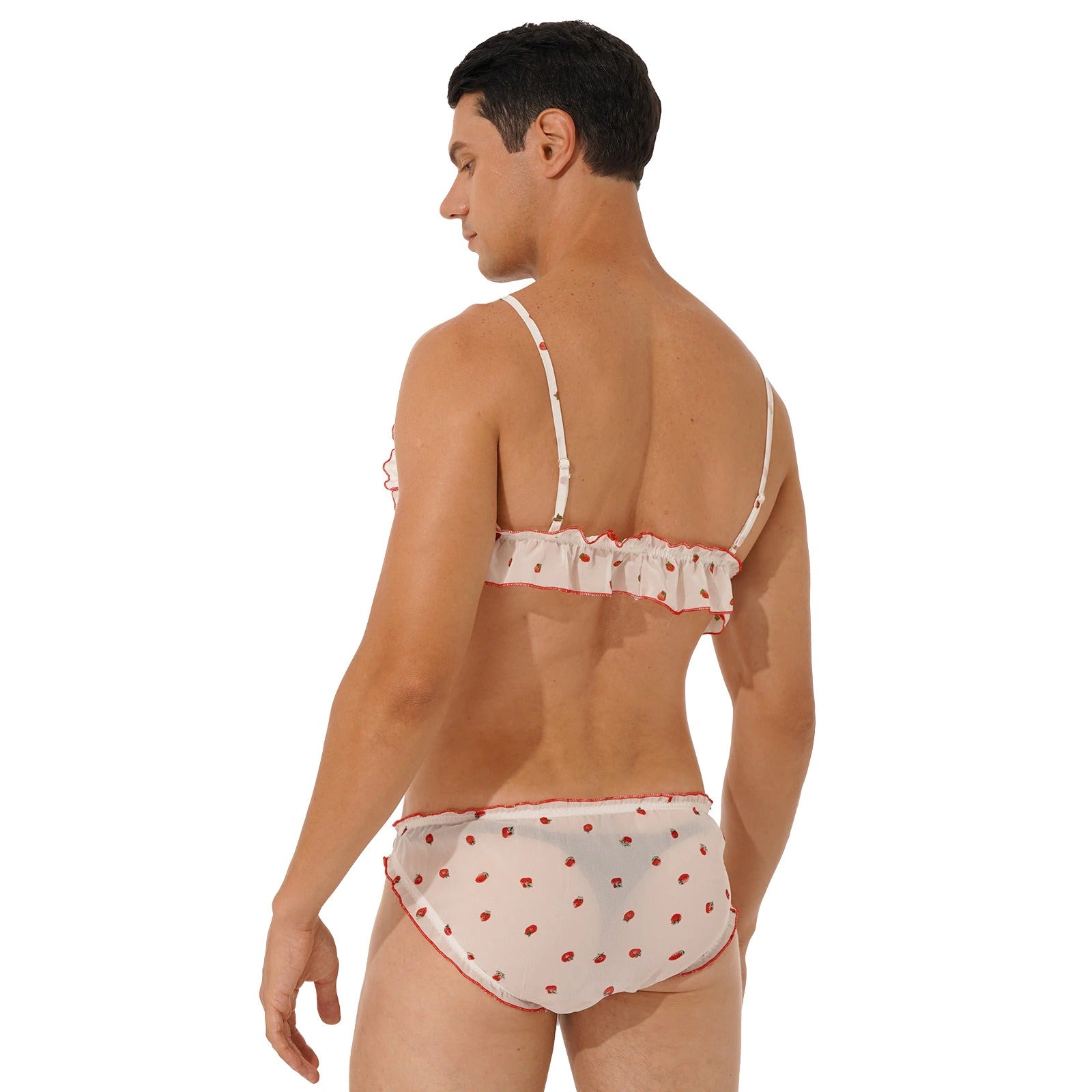 Sissy Rick Strawberry Lingerie Set - Sissy Lux