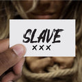 "Slave" Temporary Tattoo - Sissy Lux