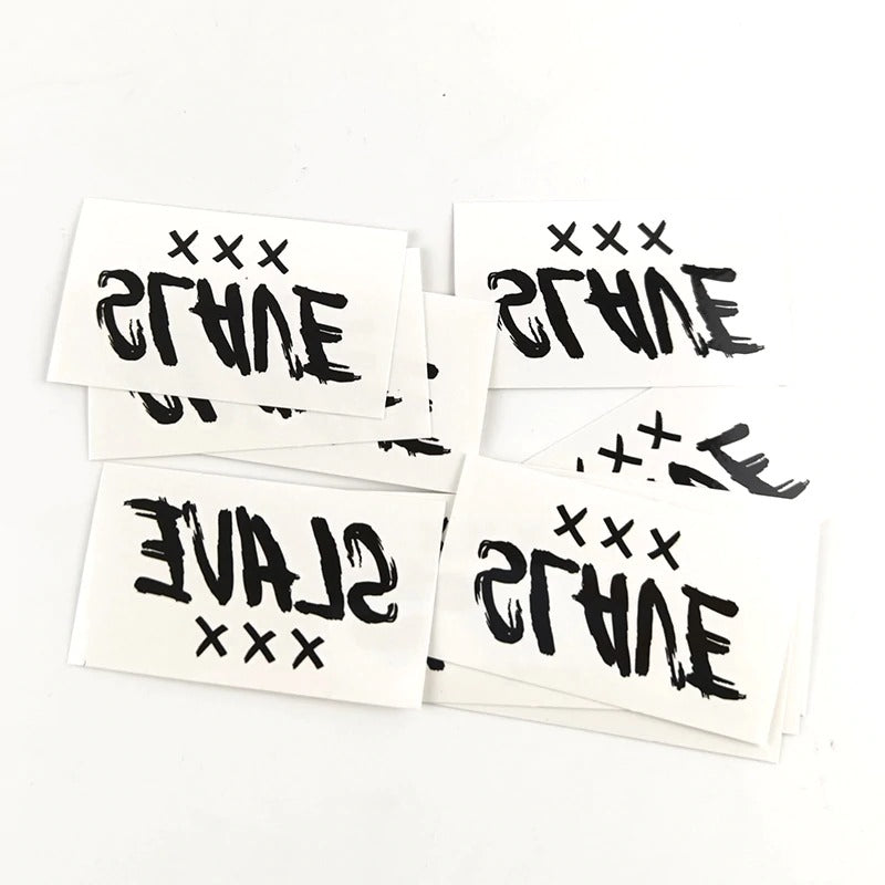 "Slave" Temporary Tattoo - Sissy Lux