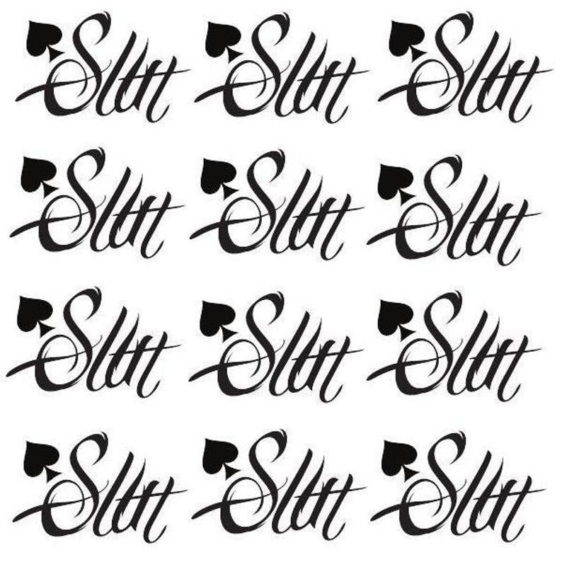 "Slut" Temporary Tattoo - Sissy Lux