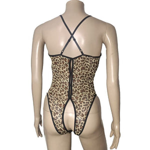 Sluttiest Sissy Open Cup Crotchless Bodysuit - Sissy Lux