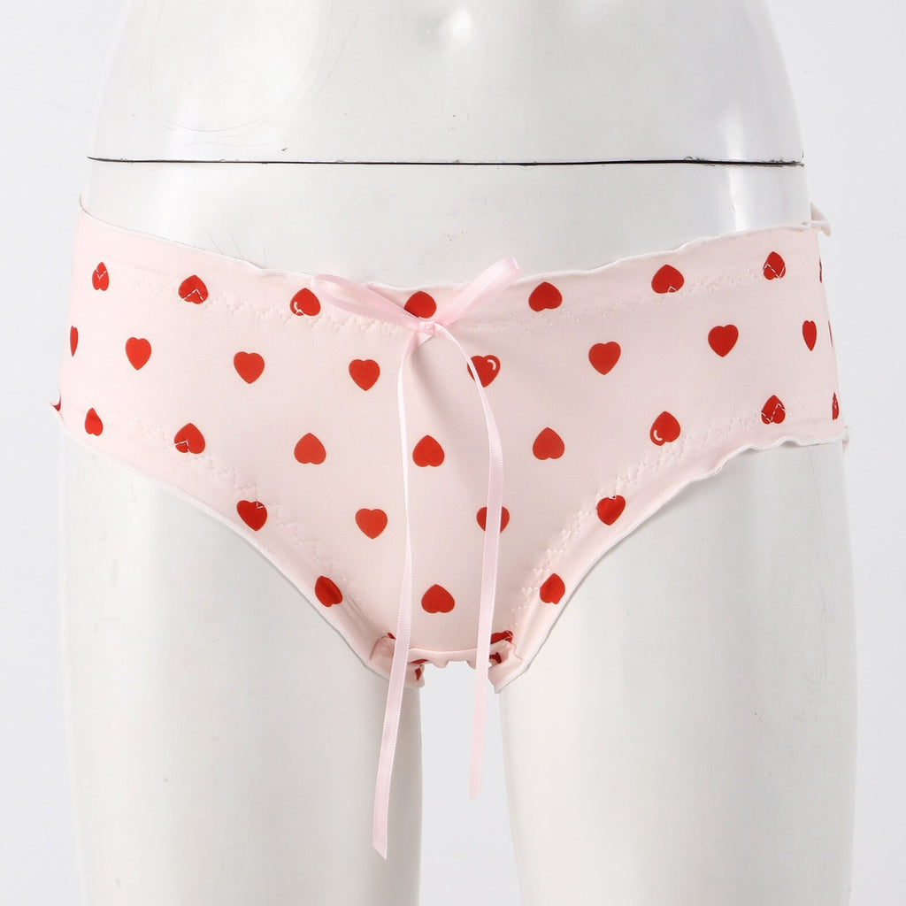 Cute Heart Print Sissy Panties - Sissy Lux