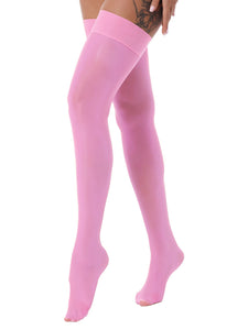 Sissy Mimi Pink Thigh High Stockings