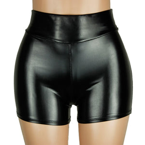 Super Slut Leather Shorts - Sissy Lux