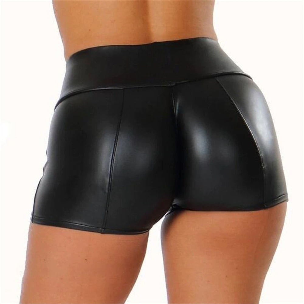 Super Slut Leather Shorts - Sissy Lux