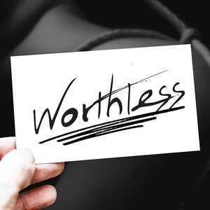 "Worthless" Temporary Tattoo - Sissy Lux