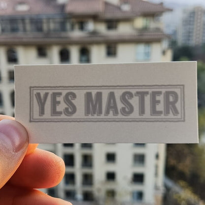 "Yes Master" Temporary Tattoo - Sissy Lux